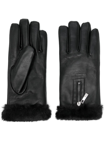 Dents Yasmin Leather Gloves - Black 