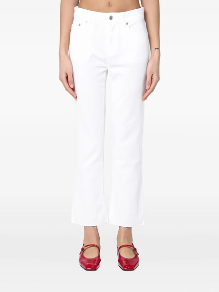 Department 5 Frayed-hem Jeans - White 
