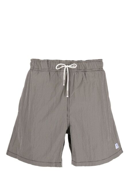  Department 5 Mini Vichy Checked Swim Shorts - Black 