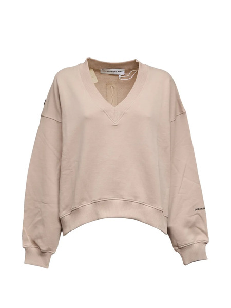  Department 5 V-neck Zip Sweatshirt - Neutrals 