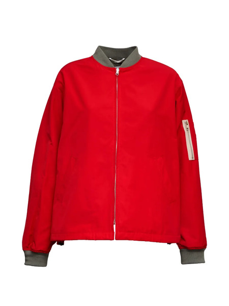  Department 5 Zip Ribbed-trim Bomber - Red 