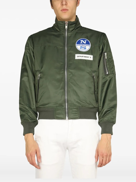  Department 5 Zip-up Patch Jacket - Green 