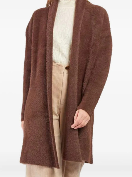  Derhy Begonia Open-front Cardigan - Brown 