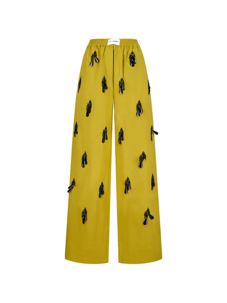  Des Phemmes Beaded Trousers - Yellow 