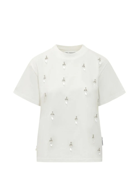  Des Phemmes Embellished Classic T-shirt - White 