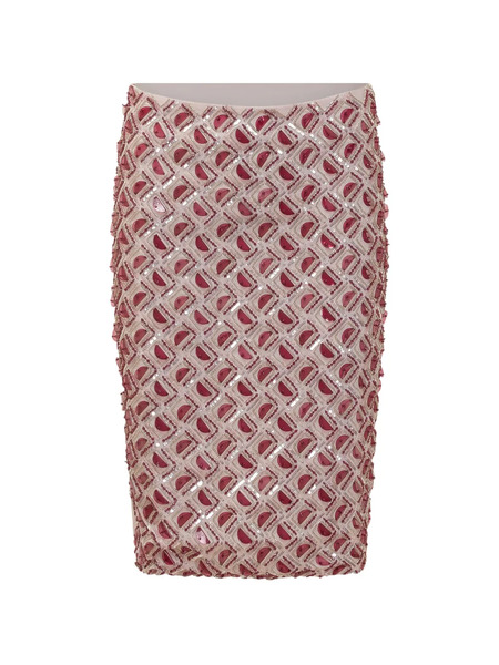  Des Phemmes Embellished Skirt - Neutrals 
