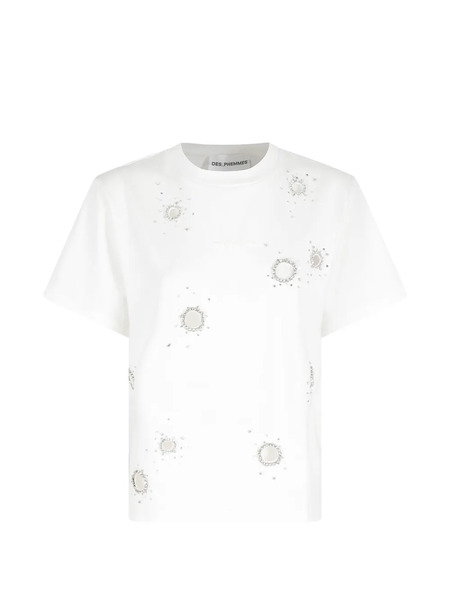  Des Phemmes Embellished T-shirt - White 