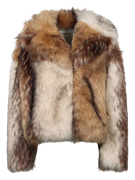  Des Phemmes Faux-fur Jacket - Neutrals 