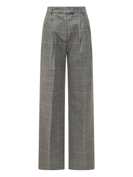  Des Phemmes Pleated Check Trousers - Grey 