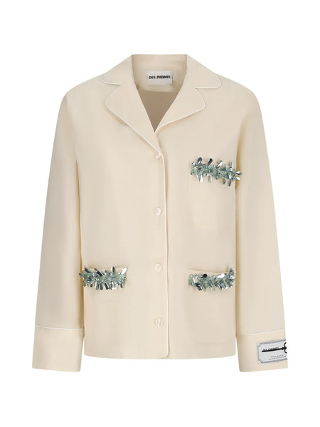  Des Phemmes Sequin Shirt - Neutrals 