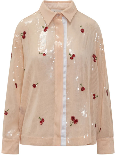  Des Phemmes Sequinned Shirt - Neutrals 