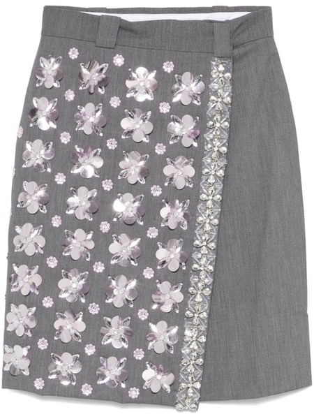  Des Phemmes Wrap-design Skirt - Grey 