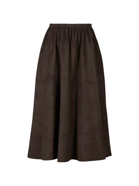 Desa 1972 Elasticated A-line Skirt - Brown 