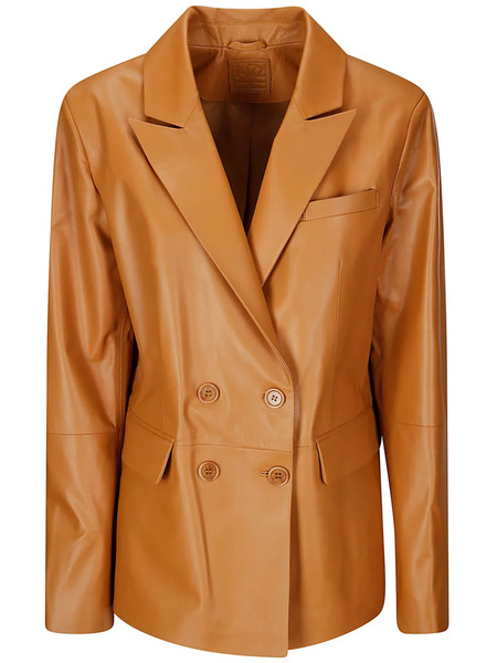 Desa 1972 Leather Blazer - Brown 