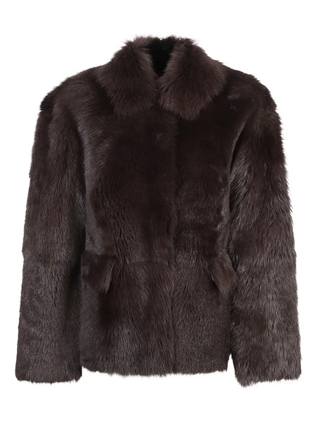  Desa 1972 Reversible Shearling Jacket - Brown 