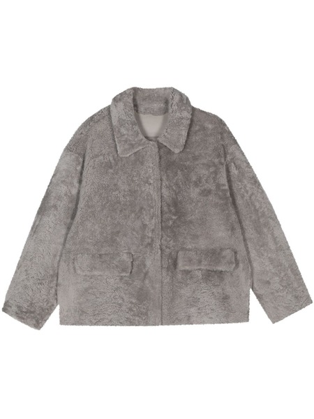  Desa 1972 Reversible Shearling Jacket - Grey 