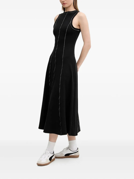  Desigual Contrast-stitch Midi Dress - Black 