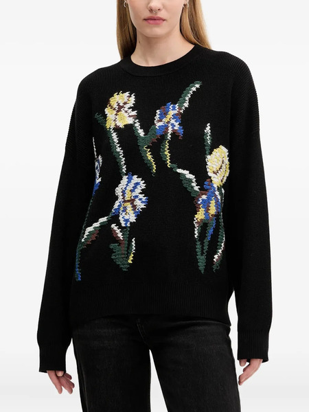  Desigual Floral Sweater - Black 