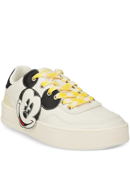  Desigual Mickey-mouse Embroidered Sneakers - Neutrals 