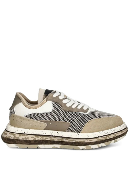  Desigual Panelled Platform Trainers - Neutrals 