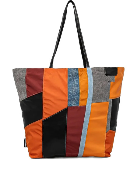  Desigual Patchwork Tote Bag - Orange 