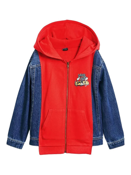  Desigual X Mickey Mouse™ Denim Jacket - Red 