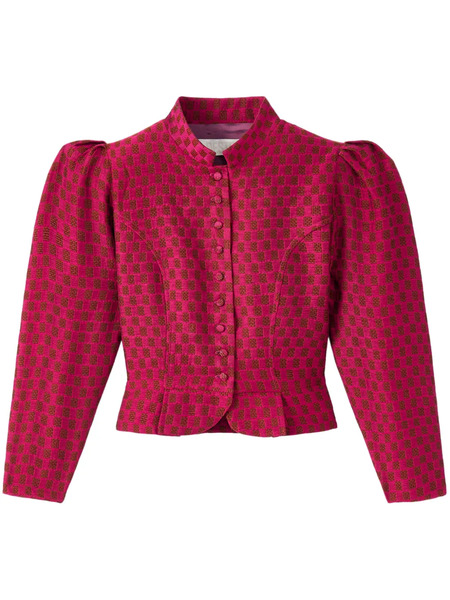  Destree Amoako Textured-finish Jacket - Pink 
