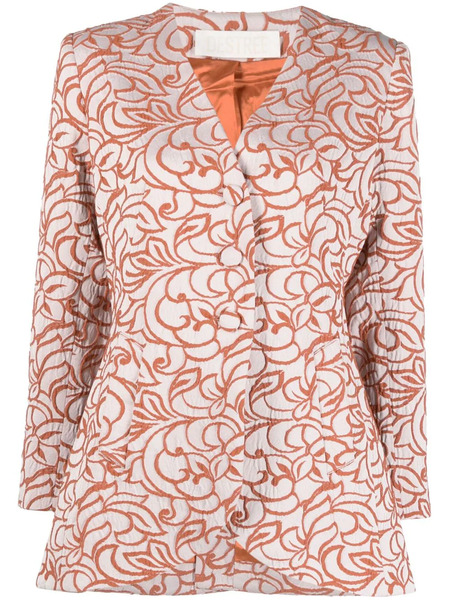  Destree Bridget Jacquard Single-breasted Jacket - Orange 