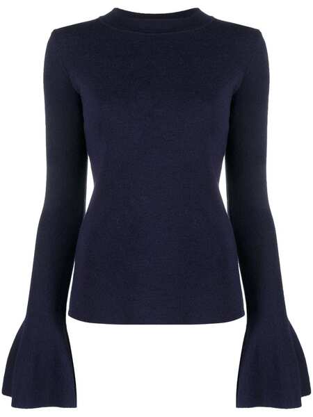  Destree Joan Flared-cuff Knitted Jumper - Blue 