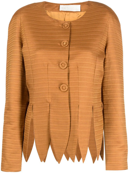  Destree Wade Ribbed Satin Jacket - Brown 