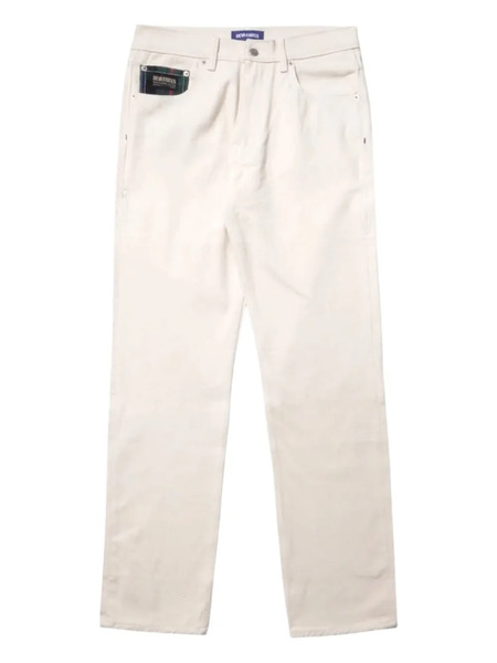  Devástates Web-pocket Plaid-pocket Jeans - White 