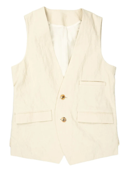  Devoa Cotton Waistcoat - Neutrals 