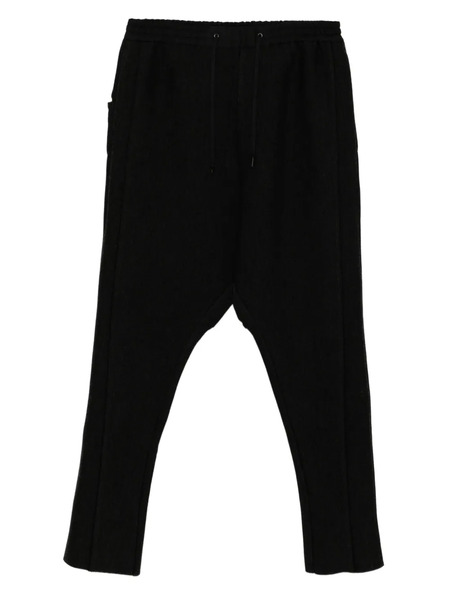 Devoa Panelled Drop-crotch Trousers - Black 