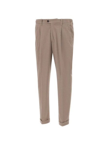  Devore Pleated-detail Trousers - Neutrals 