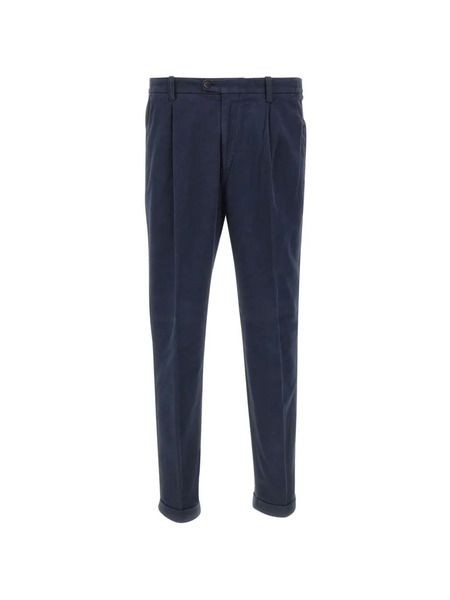  Devore Pleated-details Trousers - Blue 