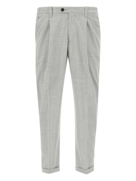  Devore Pleated Tailored Trousers - Grey 