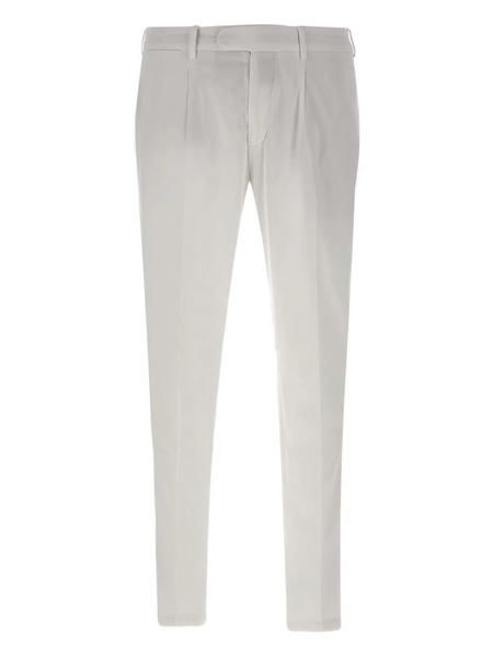  Devore Pleated Tailored Trousers - White 
