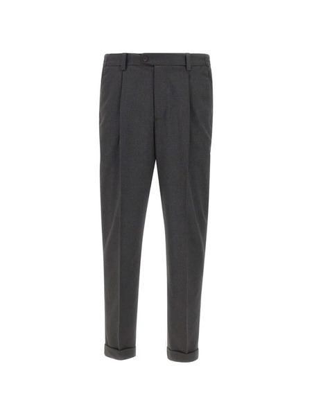  Devore Pleated Trousers - Grey 