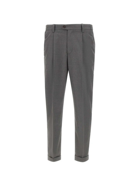  Devore Pleated Trousers - Grey 