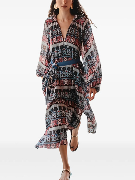  Devotion Printed Dress - Blue 
