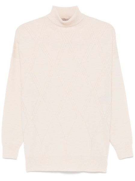  D.exterior Argyle Check Pattern Sweater - Neutrals 