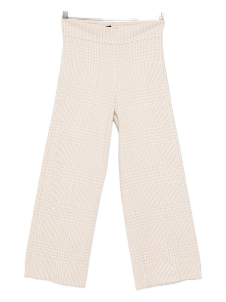  D.exterior Check-pattern Trousers - Pink 