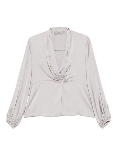  D.exterior Draped Top - Grey 