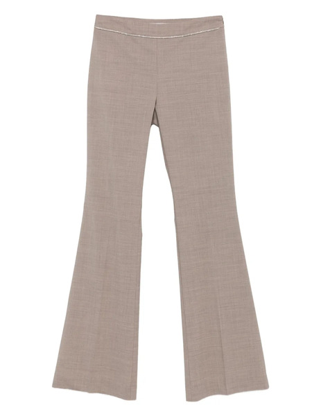  D.exterior Embellished Flared Trousers - Neutrals 