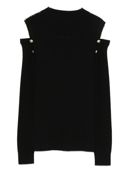  D.exterior Off-shoulder Blouse - Black 