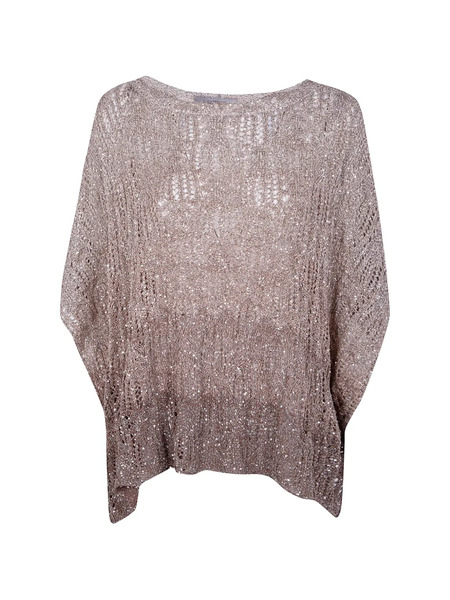  D.exterior Open Knit Top - Neutrals 