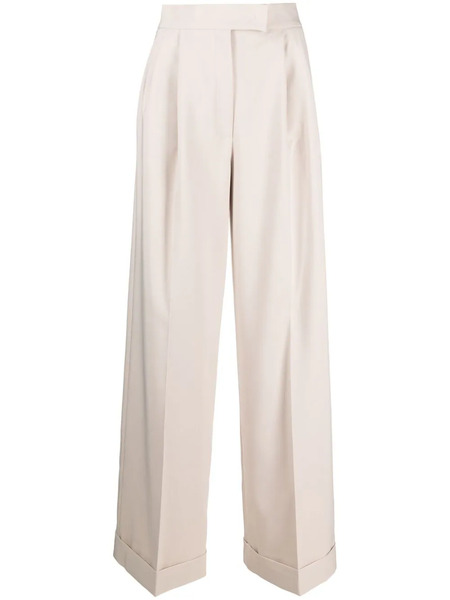  D.exterior Pressed-crease Flared Trousers - Neutrals 