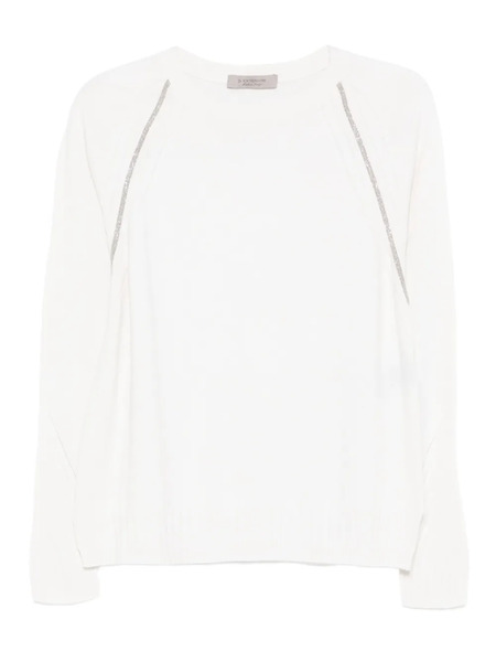  D.exterior Raglan-sleeve Embellished Sweater - Neutrals 