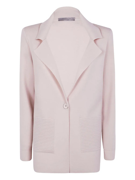  D.exterior Ribbed-pocket Wool Jacket - Pink 
