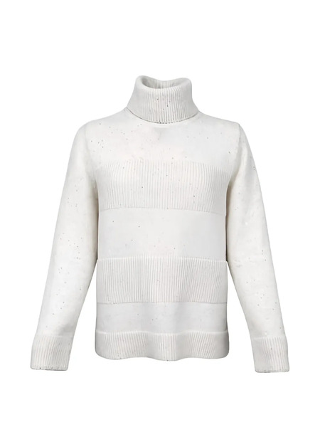  D.exterior Roll-neck Striped Sweater - Neutrals 